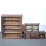 Display cabinet and drawers with a large collection of fossils,
