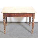 Small pine kitchen table,