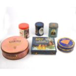 Quantity of tins and money boxes,