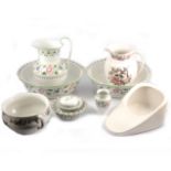 Adderleys Ltd 'Persian' pattern wash set, and other ceramics.