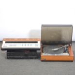 Vintage audio; including Goldring record player; Bush and Technics amplifier.