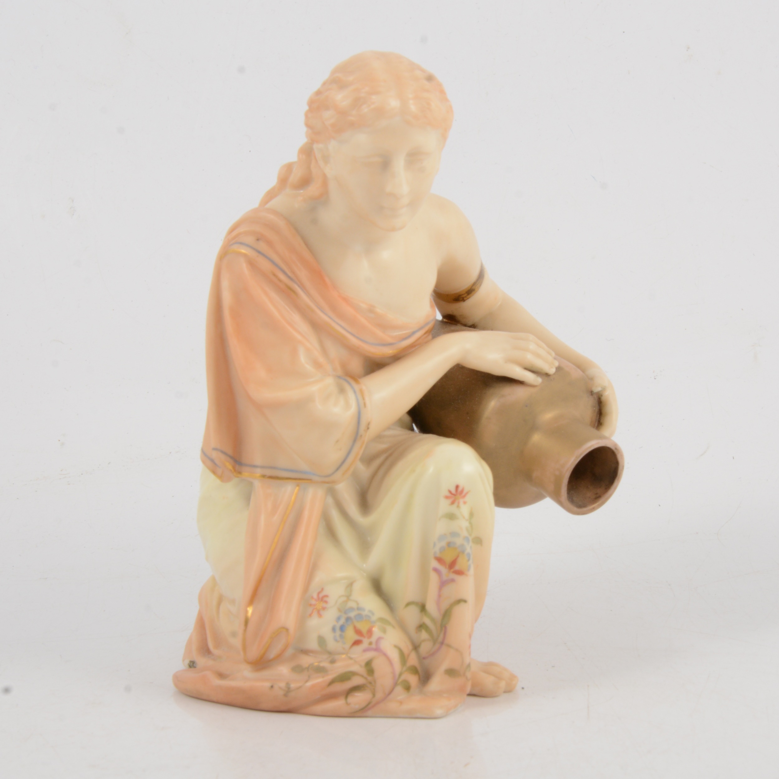 Royal Worcester model of an ancient Greek lady with amphora