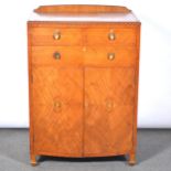 Inlaid satinwood tallboy,