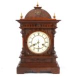 Continental oak mantle clock,