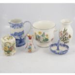 A collection of decorative china