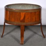 Georgian style mahogany wine cooler,