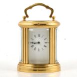 Small brass carriage clock,