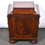 William IV mahogany sarcophagus cellaret,