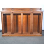 Edwardian oak bookcase,