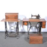 Two sewing machines