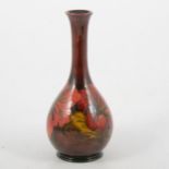 Walter Moorcroft for Moorcroft Pottery, flambe Hibiscus vase