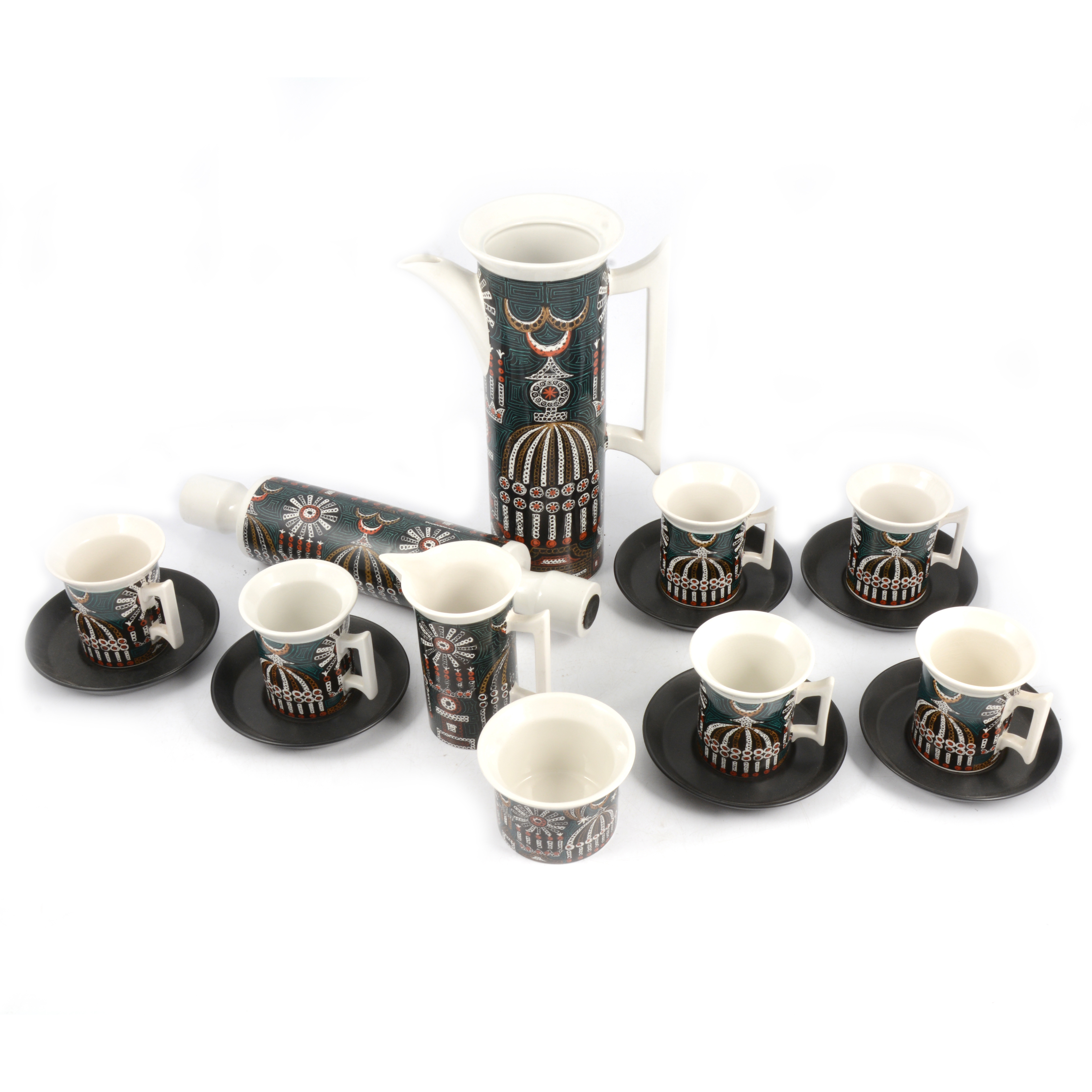 Portmeirion Magic City coffee set