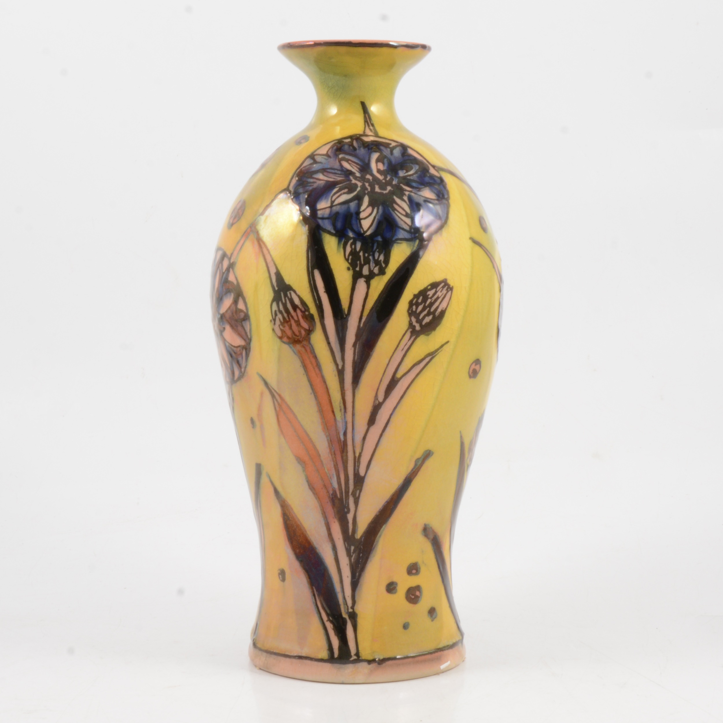 Jonathan Cox, a 'Lustre Nouveau Cornflower' vase.