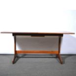 Mid-century teak dining suite,