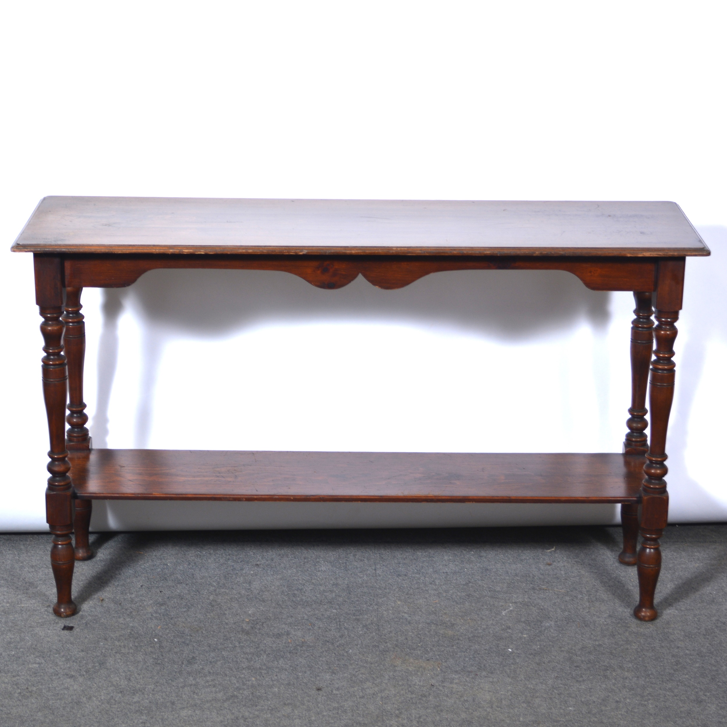 Mahogany hall table,