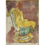 Sam Walters (?), Nude in a rocking chair