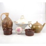 A collection of decorative ceramics and glassware