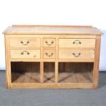 Victorian pine dresser base,