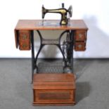 Singer treadle sewing-machine.