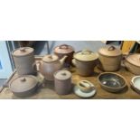 Collection of Muchelney studio pottery table ware