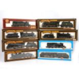 Eight OO gauge model railway locomotives