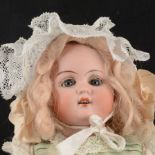 Knoch Gebruder, Germany, bisque head doll, 192 DEP head stamp