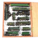 Nine TT gauge model railway locomotives & loose motor.