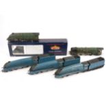 Six OO gauge model railway locomotives.