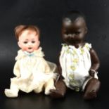 Heubach Koppelsdorf and Bahr and Proschild bisque head baby dolls.