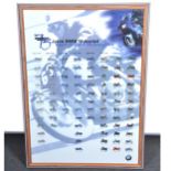 Jahre BMW Motorrad Years of BMW Motorcycles, framed and glazed poster