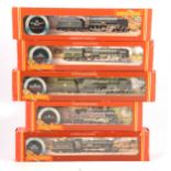 Five Hornby OO gauge model railway locomotives