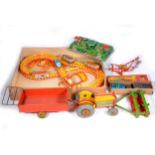 Tin-plate toys; including Japanese made New European Car etc