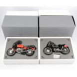 Two Schuco 1:10 scale model motor-cycles, boxed