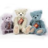 Three Charlie Teddy Bears, Margot, Wyatt, Fairycake.
