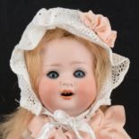 Heubach Koppelsdorf, Germany, bisque head doll, 300 12/o head stamp