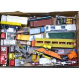 Dinky and Corgi Toys, one box of loose playworn die-cast models.