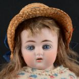 Ernst Heubach, Germany, bisque head doll, with fixed eyes