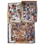 Lemax Christmas figures; three trays of various types and figures, all loose.