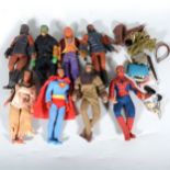 Mego action figures, six including Planet of the Apes figures etc