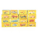 Sixteen boxed Lesney Matchbox Series models