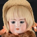 Simon and Halbig bisque head doll, 1079 head stamp