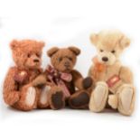 Three Charlie Teddy Bears, Remember, Griswald, Wridley.