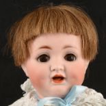 Alt, Beck and Gottschalk bisque head doll, 1352 35-36 head stamp