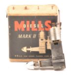 MILLS 1.3cc diesel NN boxed with spare tank and cylinder fins.