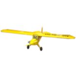 PIPER CUB model in yellow 72" span with SPEKTRUM R/C powered by large R/C F