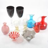 Collection of decorative glass,