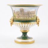 Royal Worcester 'York Minster restored 1988' ltd ed campagna-style urn.
