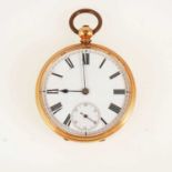 A small open face pocket watch, marked K.19