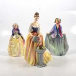 Royal Doulton Sweet Anne HN1318, Jennifer HN1484, and Alexandra HN3286.