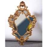 Modern gilt framed wall mirror